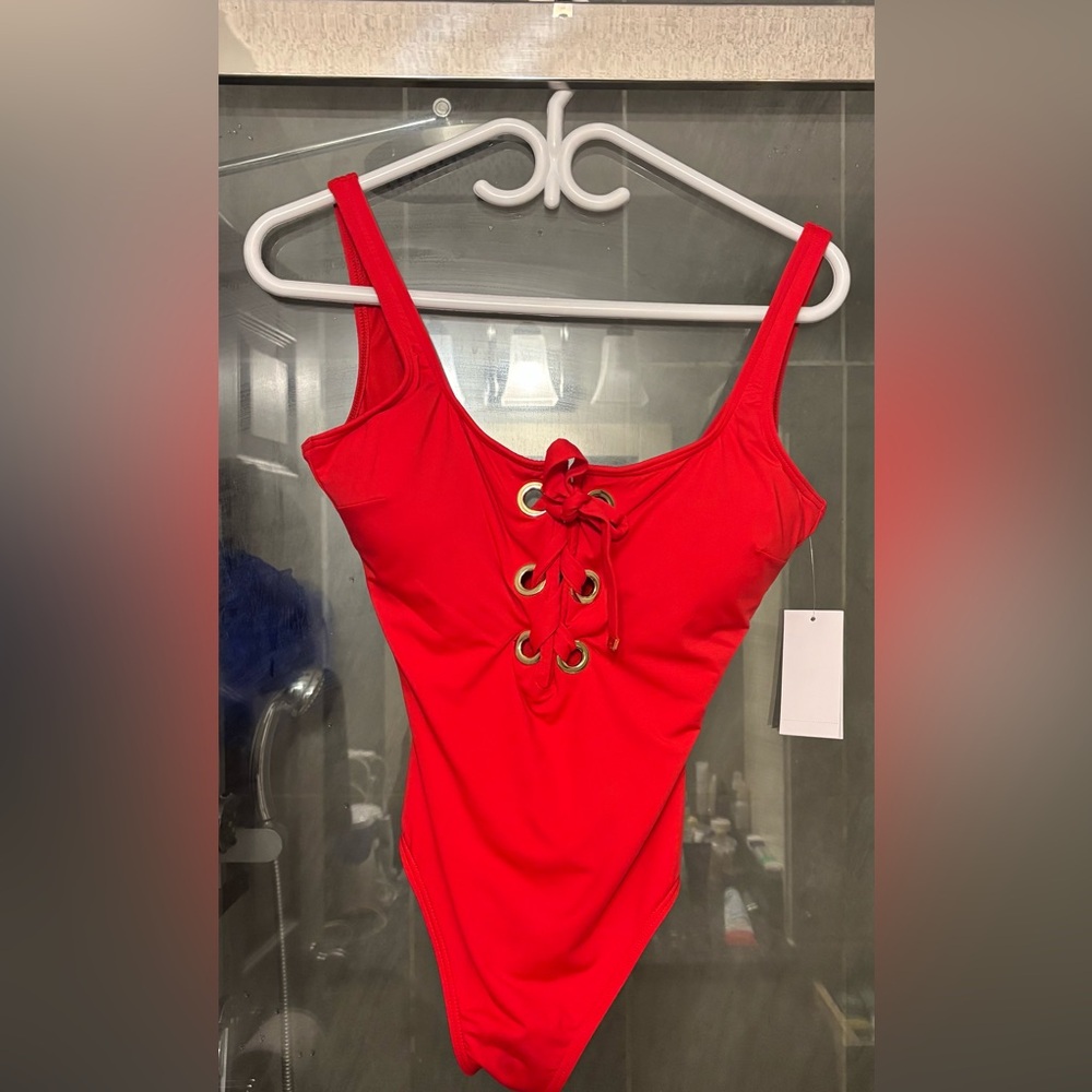 Michael Kors Vibrant Red Swimwear